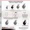 Service Caster 5 Inch Kingpinless Phenolic Wheel Caster Brakes 2 Swivel Locks SCC, 4PK SCC-KP30S520-PHR-SLB-BSL-2-SLB-2 - alternate 2